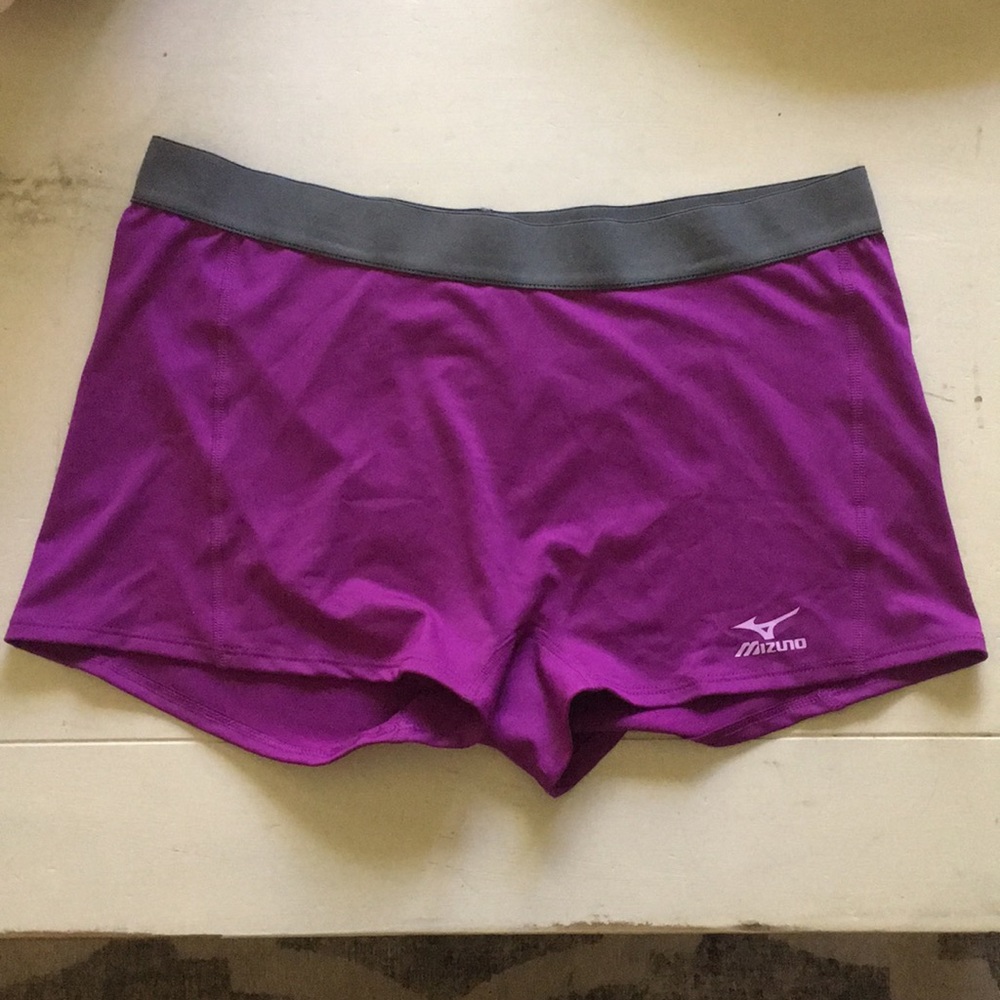 Purple Mizuno Volleyball Spandex Shorts NWT